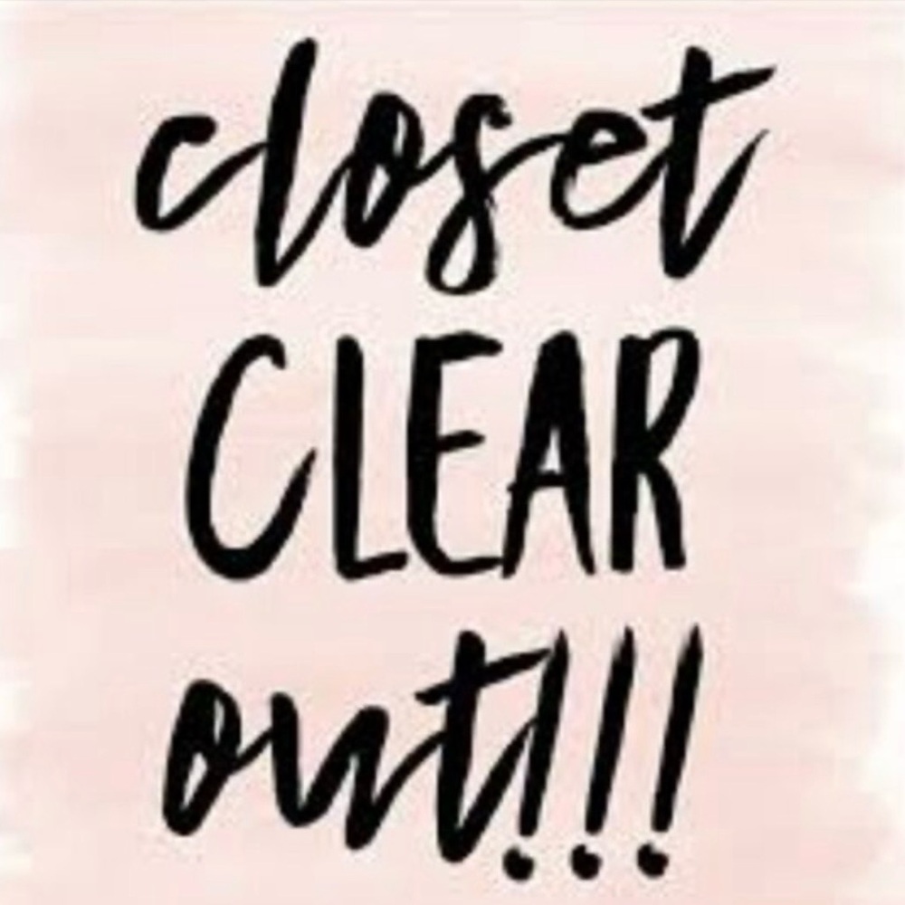 Closet Clear Out Sale 20% Off Ends Monday !